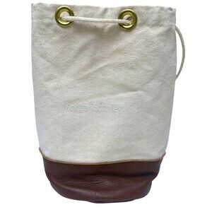 MORGAN STANLEY Canvas Leather Banker Bag Ditty Pouch Made in USA Finance Gift